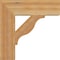 Ekena Millwork Funston Block Rough Sawn Bracket, Western Red Cedar, 4"W x 16"D x 16"H BKT04X16X16FST05RWR - alternate 3